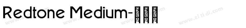 Redtone Medium字体转换